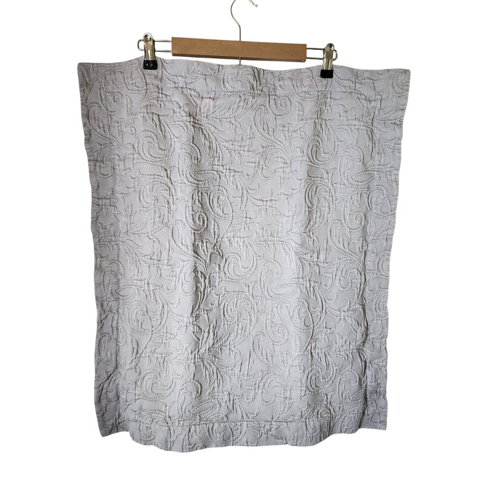 FRONTGATE Gray Resort Tile Matelasse STANDARD Egyptian Cotton Pillow Sham Set/ 2